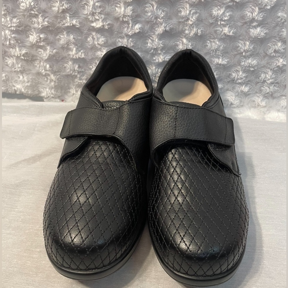 Length11" width Stride Lite Classic Syndney Unisex Diabetic Stretch Leather Shoe - Picture 2 of 11